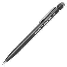 Mechanical Pencil,Bold Pt.,Eraser,Clip,1.1mm,BK Lead/Barrel, Sold as 1 Dozen, 12 Each per Dozen