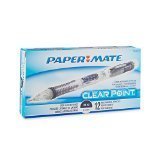 Paper Mate 56043 ClearPoint Clickster Refillable Mechanical Pencil, 0.7 mm, Blue Barrel Highlights (2-Pack of 12)