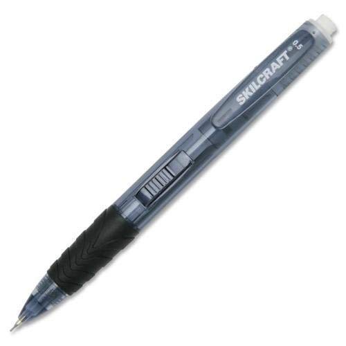 SKILCRAFT Mechanical Pencils, .5mm, Fine Pt, HB No. 2, 6/BX, BE Barrel (7520-01-386-1581)