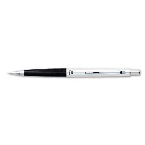 Pentel Classic Deluxe Mechanical Pencil, 0.50 mm, Black/Silver Barrel (S55)