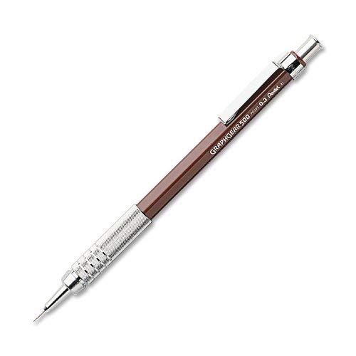 Pentel GraphGear 500 Automatic Drafting Pencil Brown 0.3 mm, 2-Pack