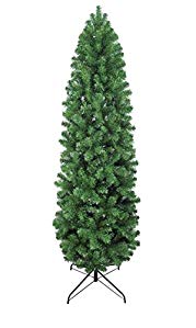 7ft Eco-Friendly Oncor Slim Pencil Pine Christmas Tree