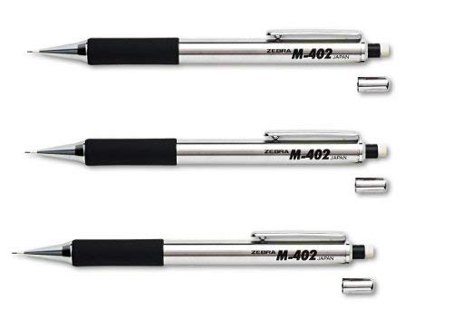 M-402 Mechanical Pencil - 0.50 mm, Stainless Steel Barrel(sold in packs of 3)