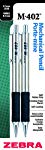 Zebra M-402 Mechanical Pencil 0.5mm 2 Pack, Black (52912)