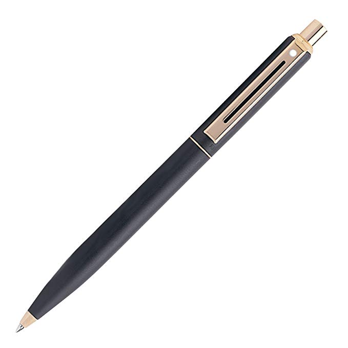 Sheaffer Sentinel Black Matte Finish/22K Gold Trim .7mm Pencil - SH-327-3