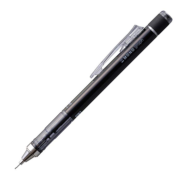 Tombow Mono Graph Shaker Mechanical Pencil 0.3mm, Black Body (SH-MG11R3)