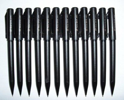 1 Dozen Black Pentel Twist Erase Qe405 0.5mm Automatic Pencil with Jumbo Twist-type Eraser 12