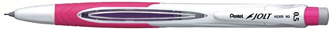 Pentel JOLT Automatic Pencil, 0.5mm, Pink Accents, Box of 12 (AS305P)