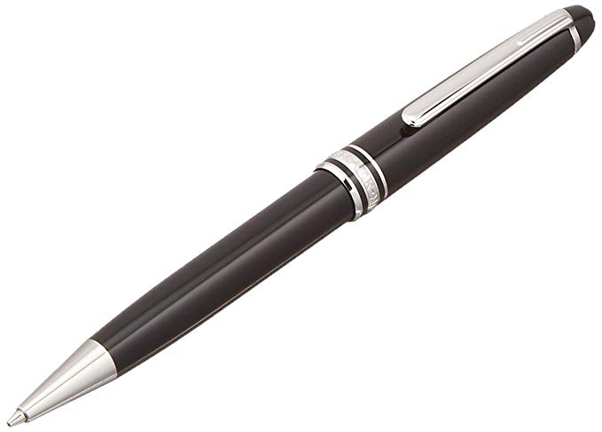 Mont Blanc 165-Meisterstuck Classique Platinum Mechanical Pencil, Black-0.5 (2867)