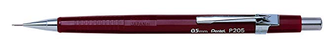 Pentel Sharp Mechanical Pencil, 0.5mm, Burgundy Barrel, Each - PENP205B