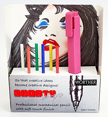 Worther Shorty Soft-Grip 3.15 mm Mechanical Pencil Design Studio, Rose