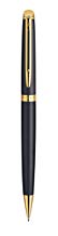 Waterman Hemisphere 2010: Matte Black GT Pencil, Gold Trims, Twist Mechanism., Use 0,5m Leads.