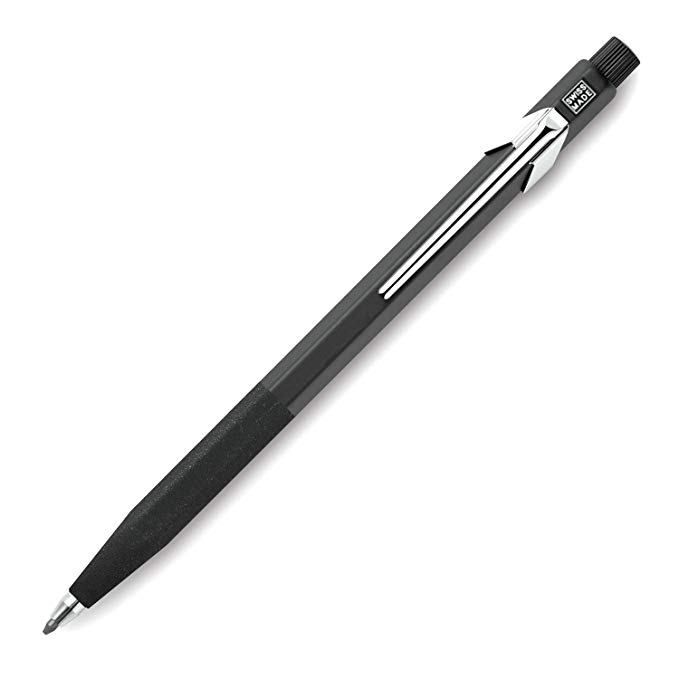 Caran d'Ache 3.289 Fixpencil, 3 mm Pencil, Black Cap, Rough Grip