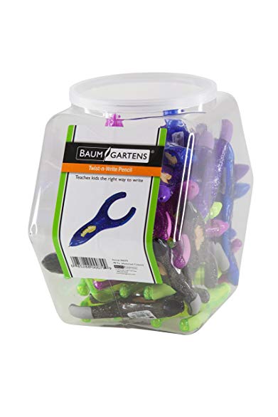 PenAgain Twist 'n Write Hexagonal Tub Display of 48 Arthritis Ehlers Danlos Syndrome ASSORTED Colors (00079)