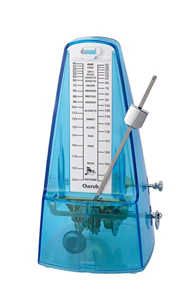 Cherub WSM-330 High Accuracy Mechanical Metronome(Transparent Blue)